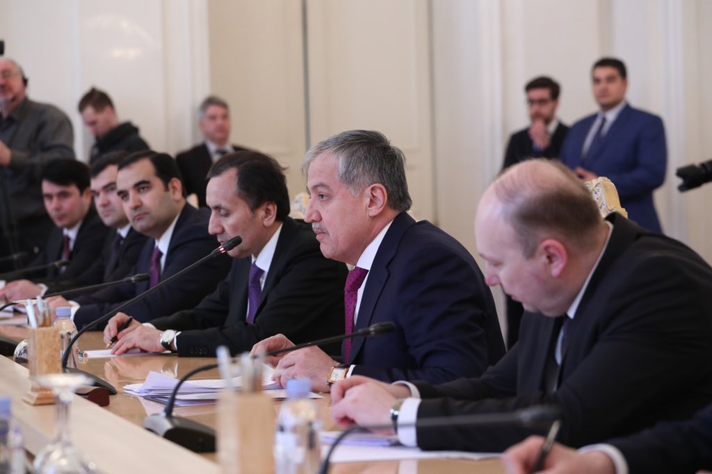 MFA Russia:Talks between Sergey Lavrov and Foreign Minisiter of Tadzhikistan Sirodjidin Aslov take place in Moscow   