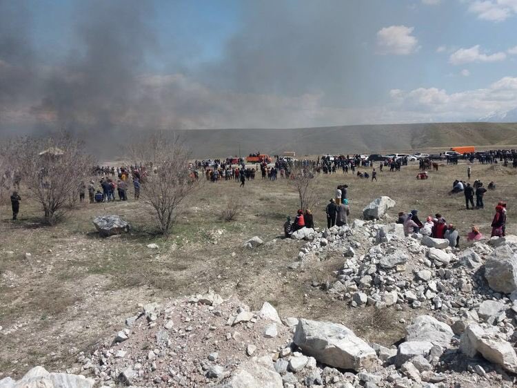 Number of protesters swelled to 3,000 in Toguz-Toro district. Chinese gold company GL Makmal Developing was planning to launch operations there.    