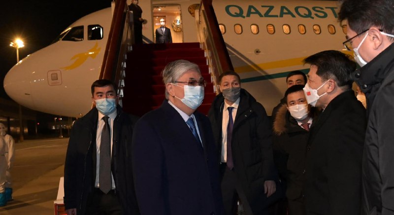 President of Kazakhstan Tokayev arrived in Beijing to attend the opening ceremony of the Winter Olympics