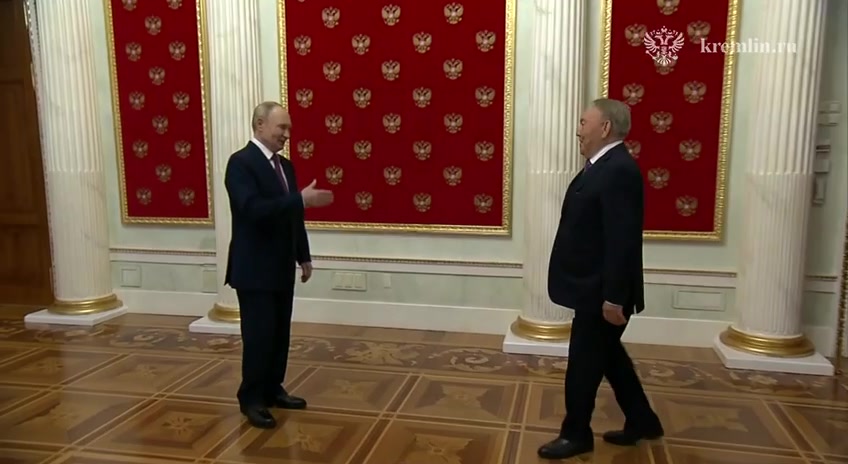Putin spotkał się na Kremlu z pierwszym prezydentem Kazachstanu Nursułtanem Nazarbajewem