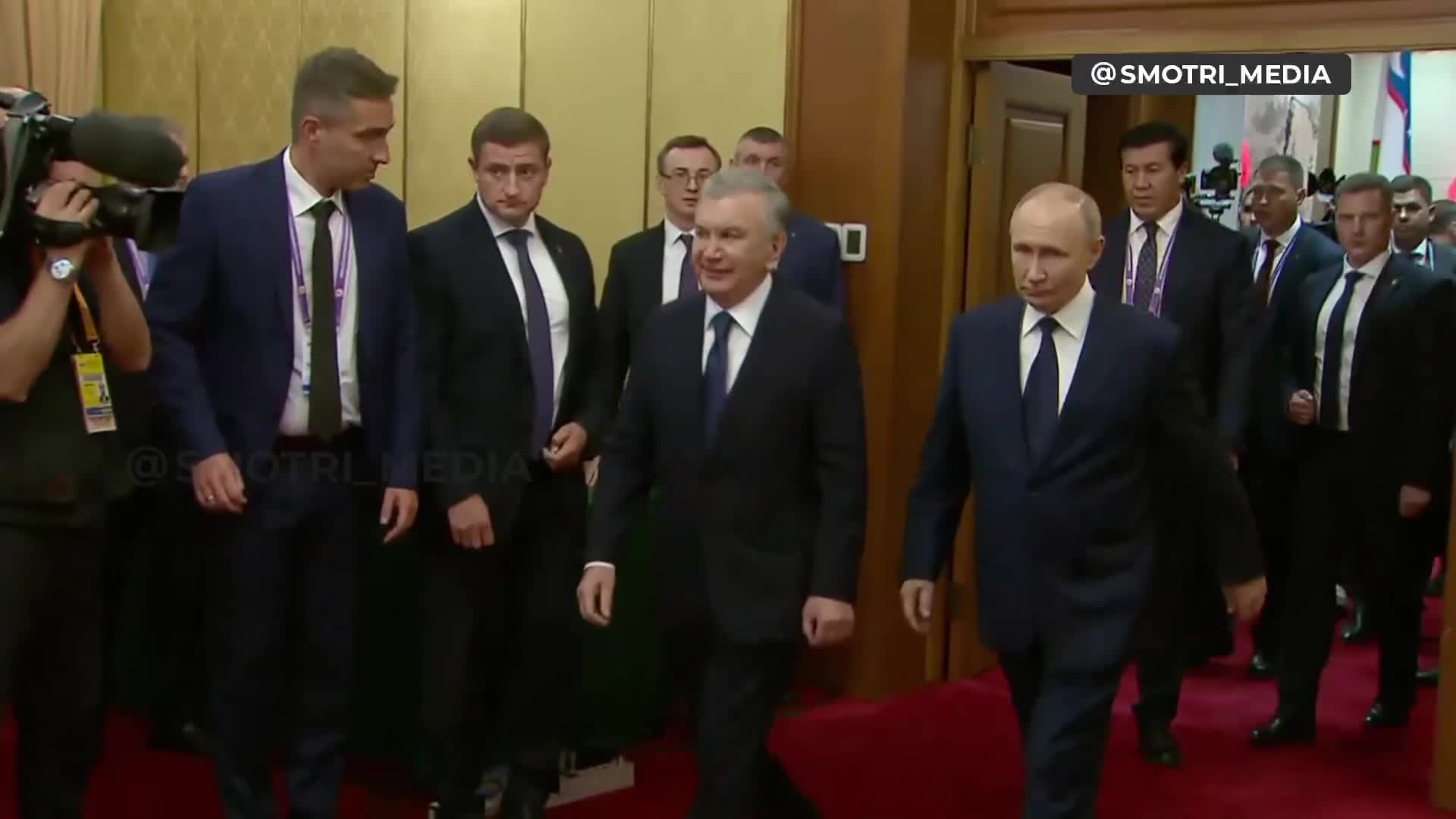 Putin held a bilateral meeting with the leader of Uzbekistan Mirziyoyev
