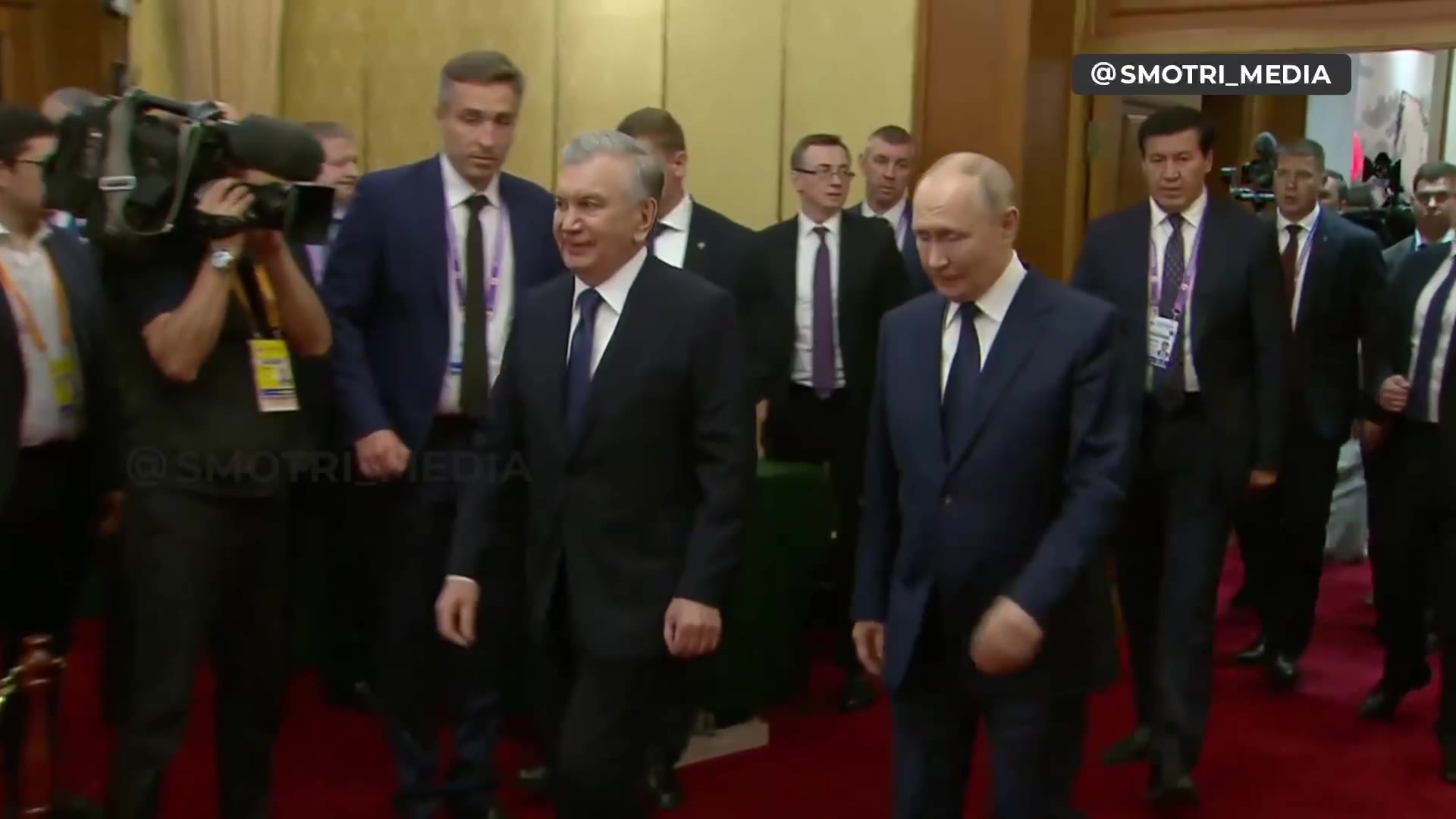 Putin held a bilateral meeting with the leader of Uzbekistan Mirziyoyev