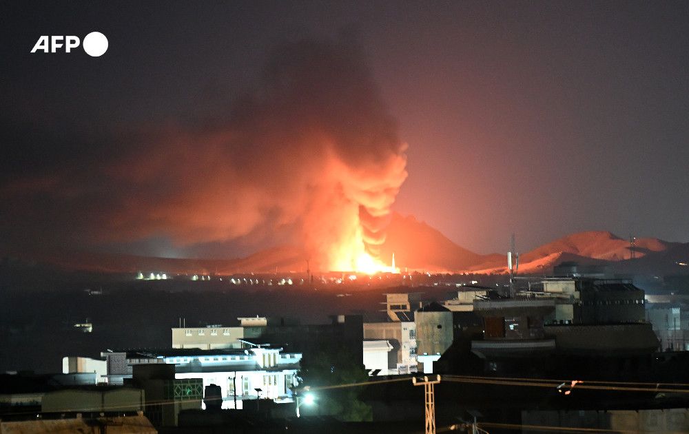An overnight airstrike hit the Afghan city of Kandahar, home to the Taliban government's supreme leader, a resident told AFP early Thursday. Pakistan's minister of information said its forces had struck 10 targets in Afghanistan - without specifying where
