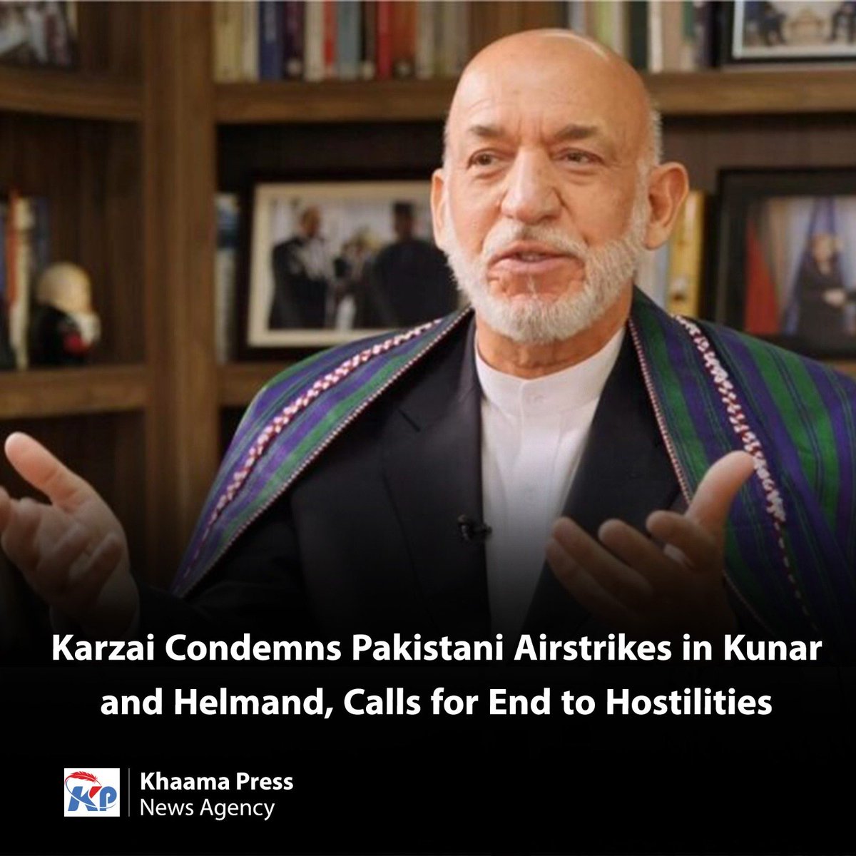 Former Afghanistan President Hamid Karzai has condemned Pakistani airstrikes in Afghanistan's Kunar and Helmand provinces, describing the attacks as a violation of Afghanistan's sovereignty and territorial integrity