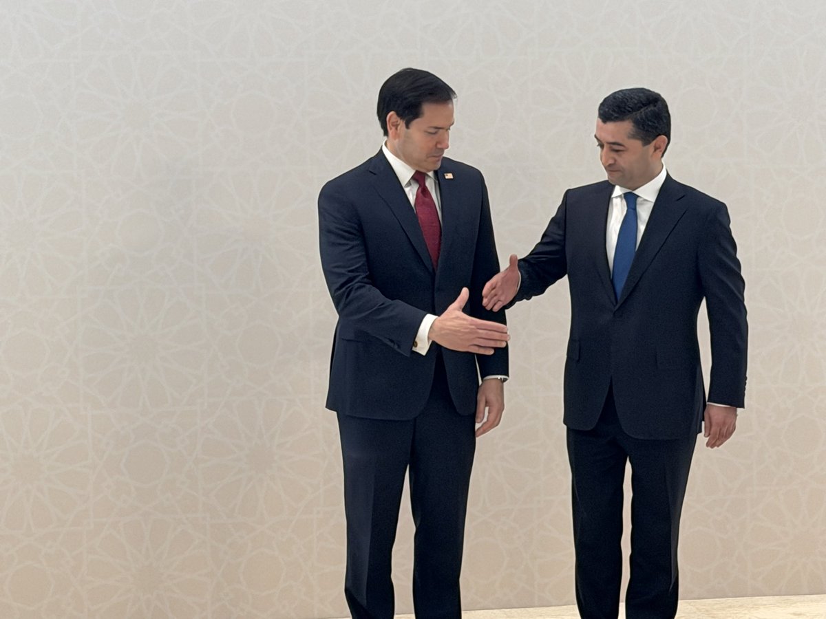 Samarkand: Rubio meets with Uzbek Foreign Minister Bakhtiyor Saidov